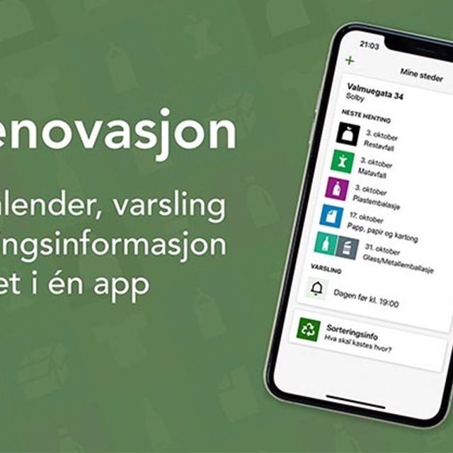 MinRenovasjon app.